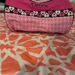 Pink Dance Bag with Heart Design
